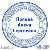 Печать ИП-209