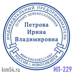 Печать ИП-229