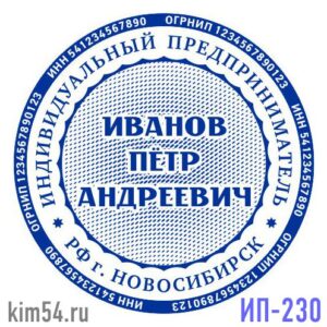 Печать ИП-230
