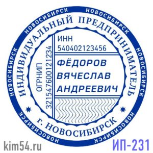 Печать ИП-231