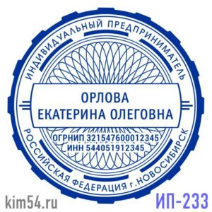Печать ИП-233